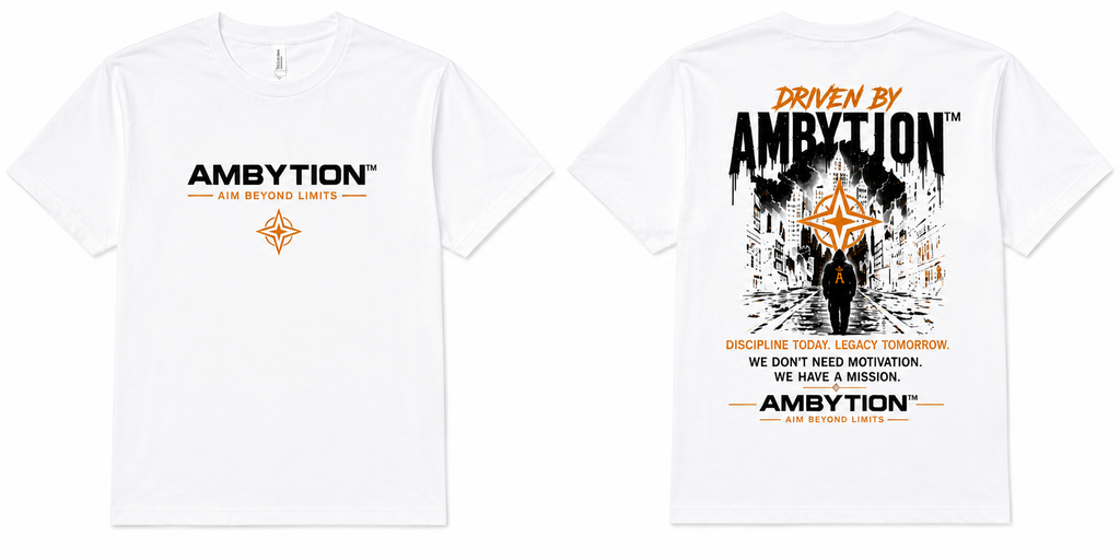 AMBYTION™ Driven By Ambytion Tee – White