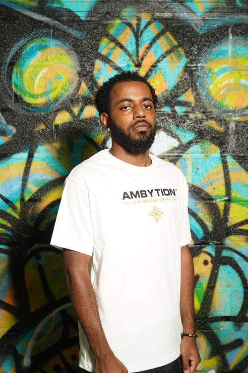 AMBYTION™ Driven By Ambition Tee – White