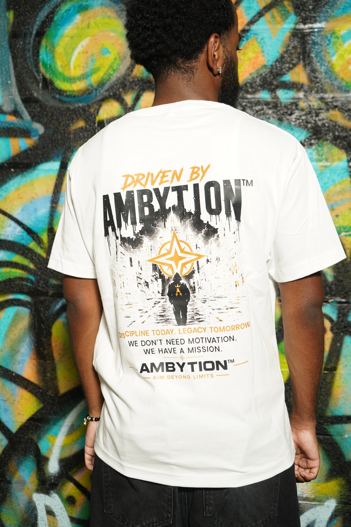 AMBYTION™ Driven By Ambytion Tee – White